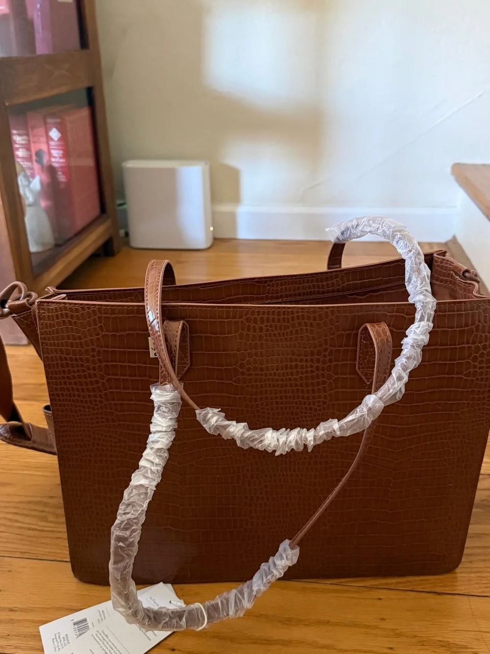 NWT BEIS | The Work Tote | Maple Croc - Picture 11 of 12